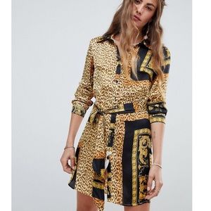 ❌SOLD❌Love & Other Things Animal Print Shirt Dress